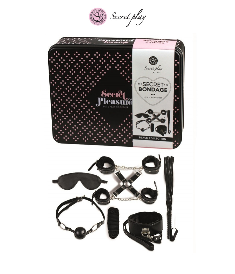 Kit BDSM 8 pièces - noir Kit BDSM 8 pièces - noir