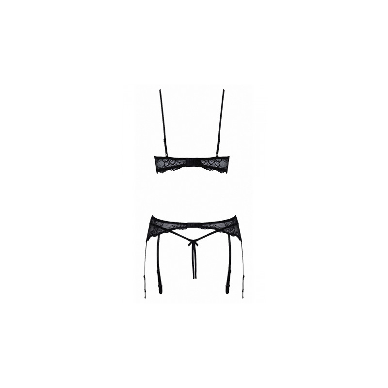 Ensemble lingerie ouverte noir - Cotelli Lingerie