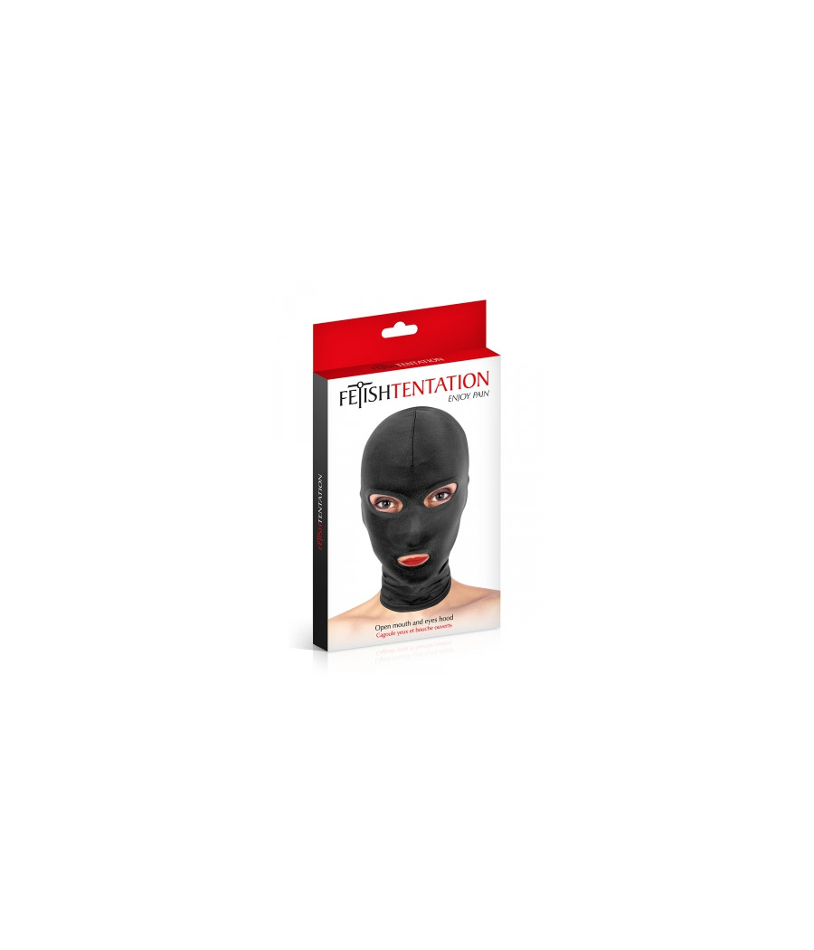 Cagoule BDSM 3 ouvertures - Fetish Tentation