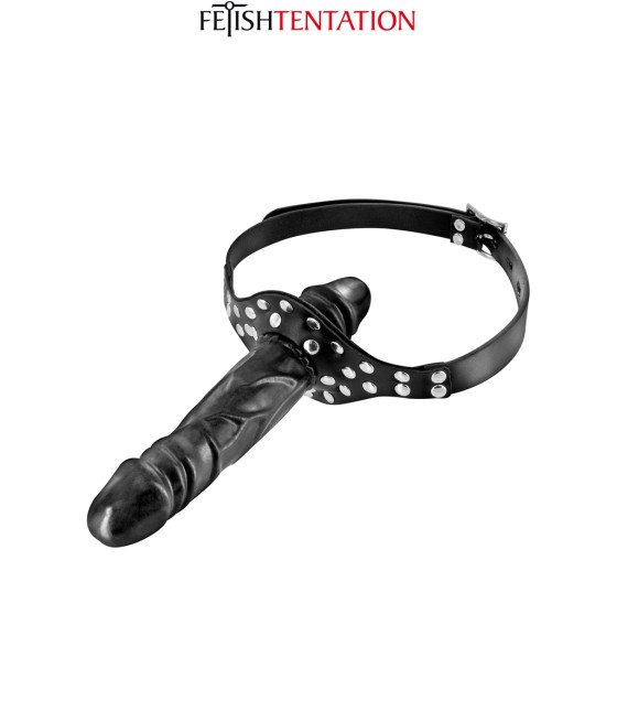 Bâillon double gode black - Fetish Tentation