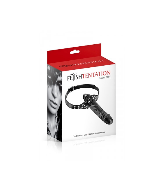 Bâillon double gode black - Fetish Tentation Bâillon double gode black - Fetish Tentation