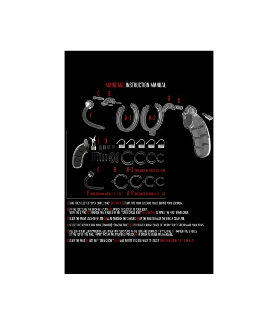 Cage de chasteté 9cm avec plug - ManCage 10 Cage de chasteté 9cm avec plug - ManCage 10