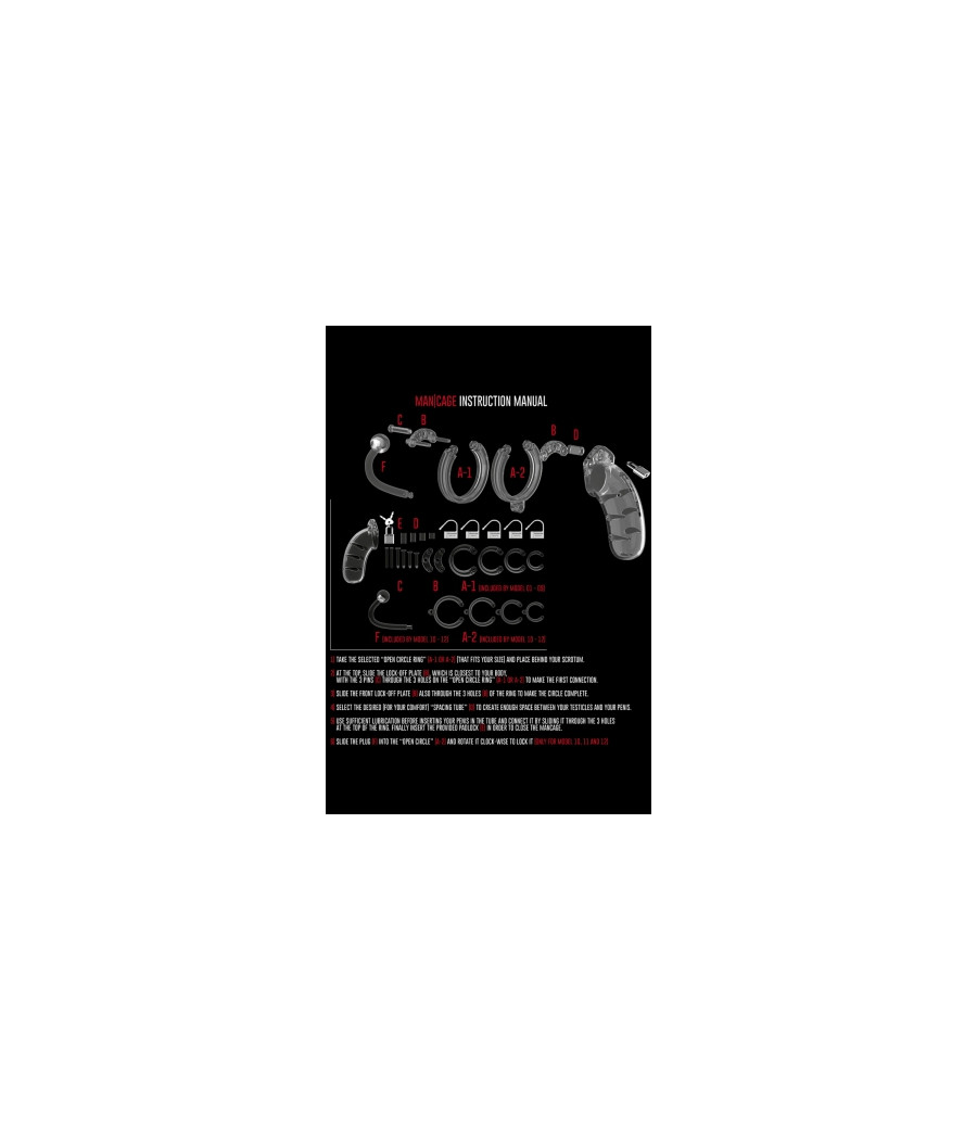 Cage de chasteté 9cm avec plug - ManCage 10