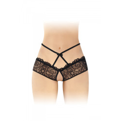 Culotte ouverte noire Celia - Fashion Secret