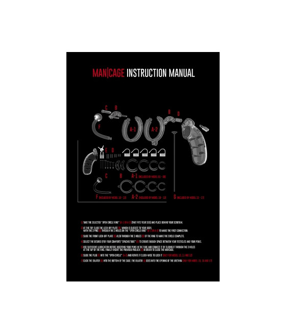 Cage de chasteté 12,5cm avec plug d'urètre - ManCage 17 Cage de chasteté 12,5cm avec plug d'urètre - ManCage 17