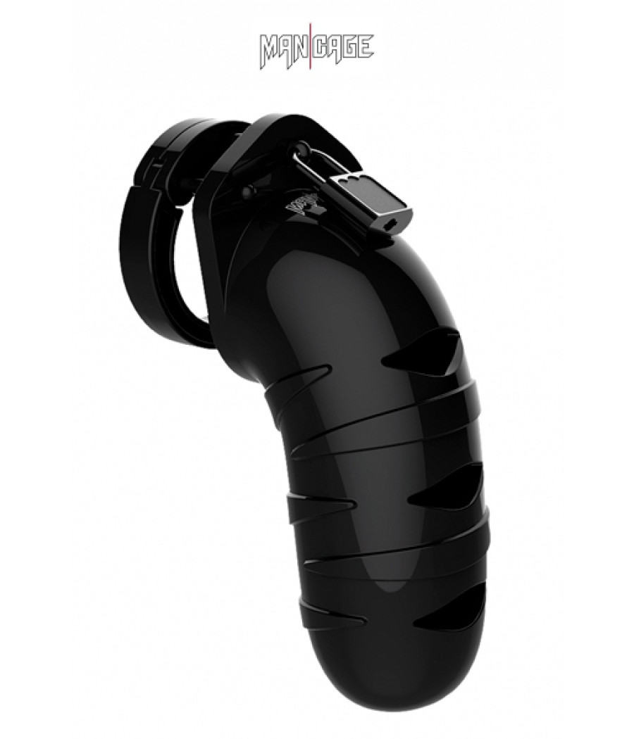 Cage de chasteté 14cm ManCage 05 noir Cage de chasteté 14cm ManCage 05 noir