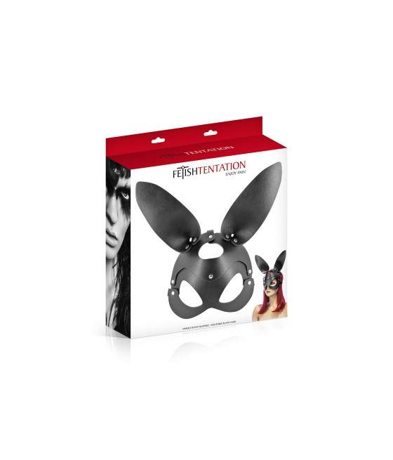 Masque bunny simili cuir réglable - Fetish Tentation