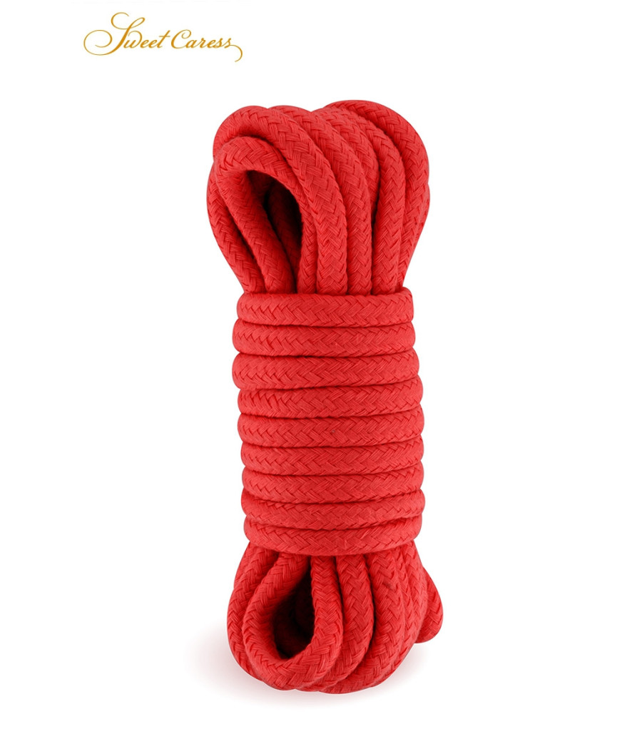 Corde de bondage rouge 5m - Sweet Caress Corde de bondage rouge 5m - Sweet Caress