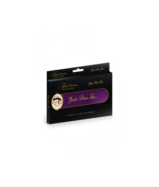 Bandeau BDSM satin pourpre - Sweet Caress Bandeau BDSM satin pourpre - Sweet Caress