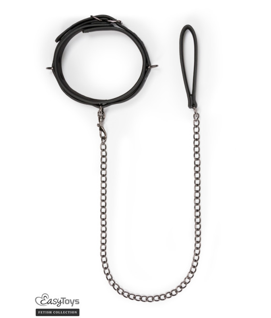 Collier fétichiste et laisse - Easytoys Fetish Collection