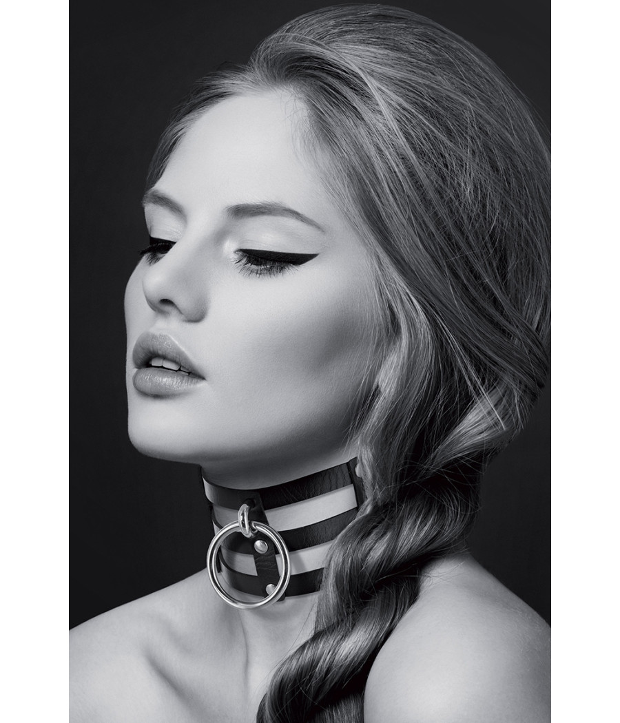 Collier Fetish large avec anneau - Bijoux pour Toi Collier Fetish large avec anneau - Bijoux pour Toi