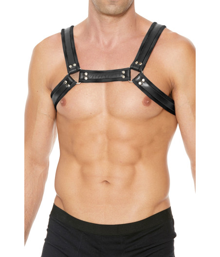 Harnais Buckle Bulldog noir - Ouch!