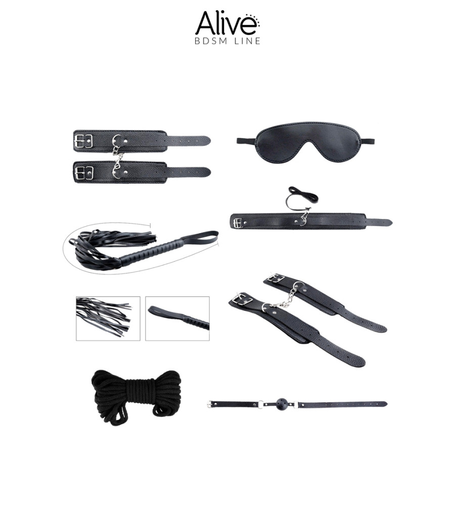 Kit BDSM Secret Desires noir - Alive Kit BDSM Secret Desires noir - Alive