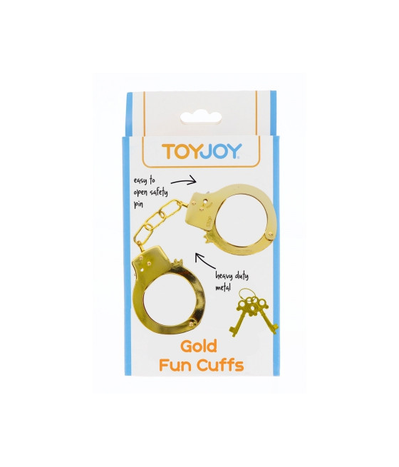 Menottes métal dorées - Toy Joy Menottes métal dorées - Toy Joy