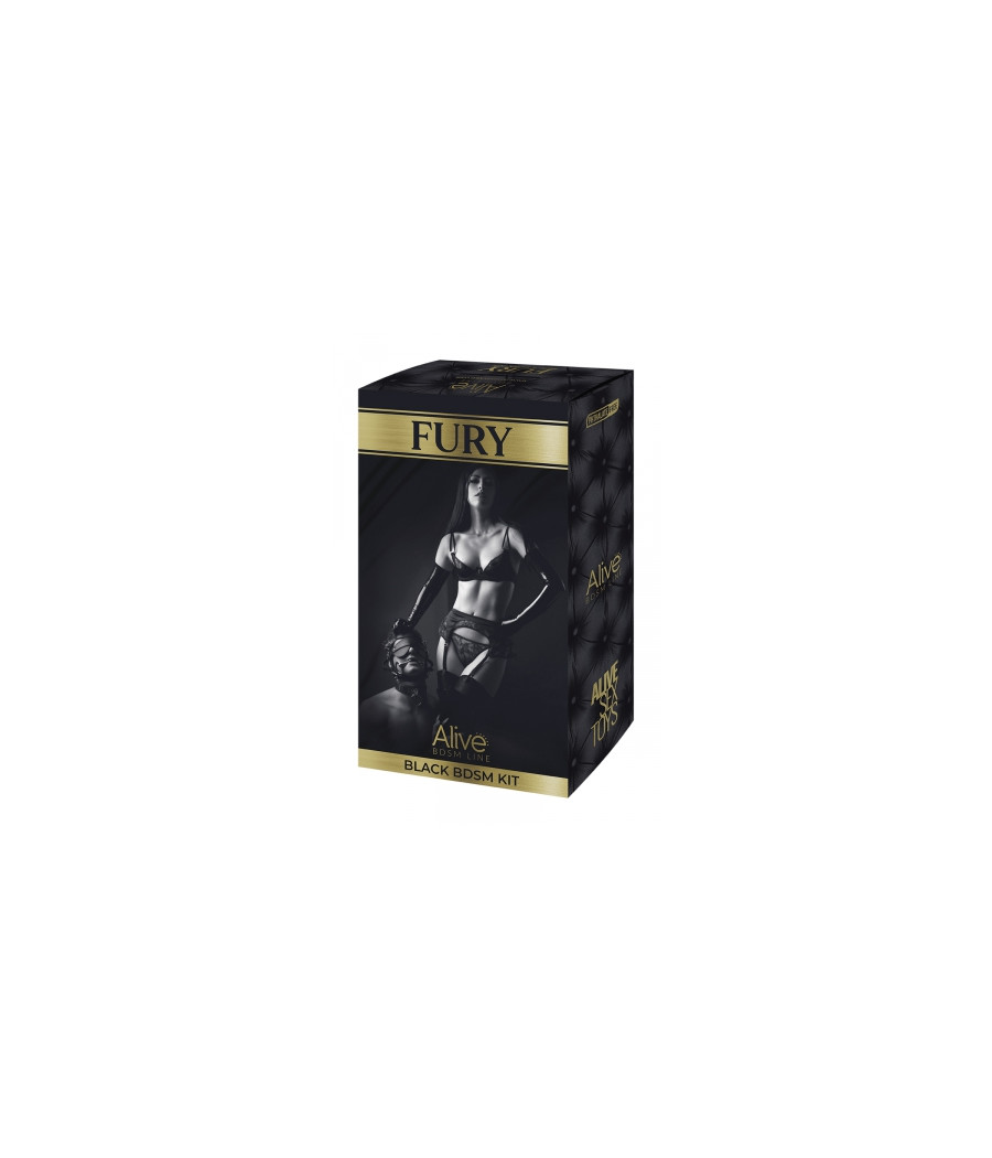 Kit BDSM Fury noir - Alive