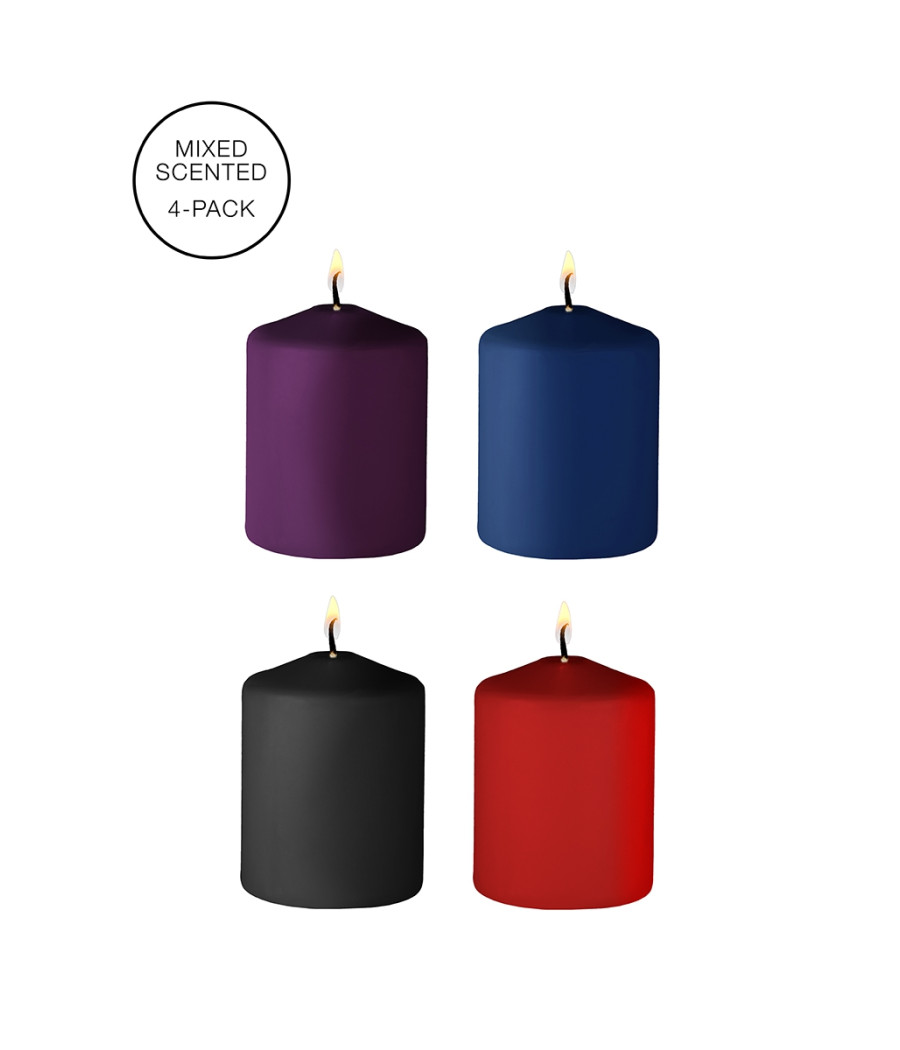 4 bougies SM parfums variés - Ouch! 4 bougies SM parfums variés - Ouch!