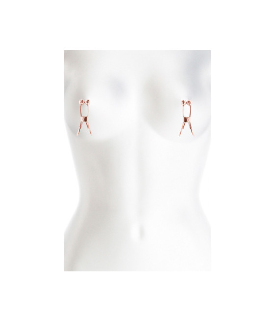 Pinces à tétons Bound rose gold