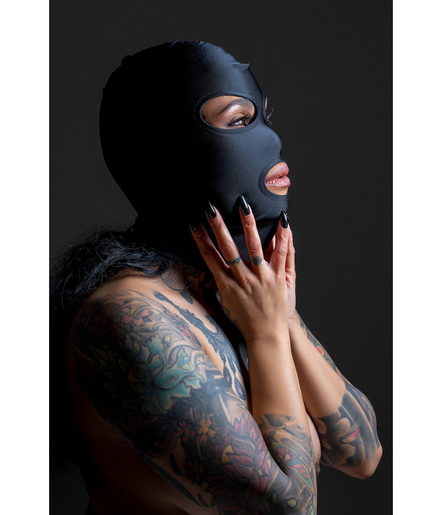 Cagoule BDSM 3 ouvertures - Taboom Cagoule BDSM 3 ouvertures - Taboom