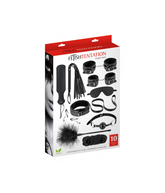 Coffret Bondage SM 10 pièces Coffret Bondage SM 10 pièces