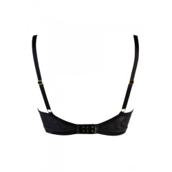 Soutien-gorge tulle et dentelle noir V-10711 - Axami