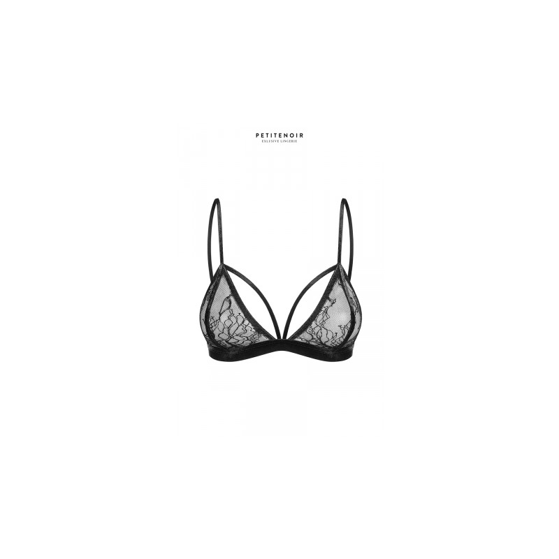 Soutien-gorge triangle dentelle et velours