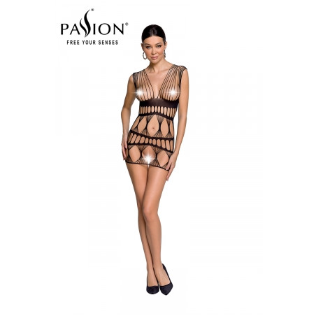 Robe nue rÃ©sille BS089 - Noir