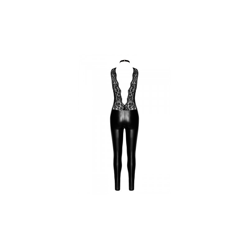 Combinaison collier Libido F298 wetlook et dentelle