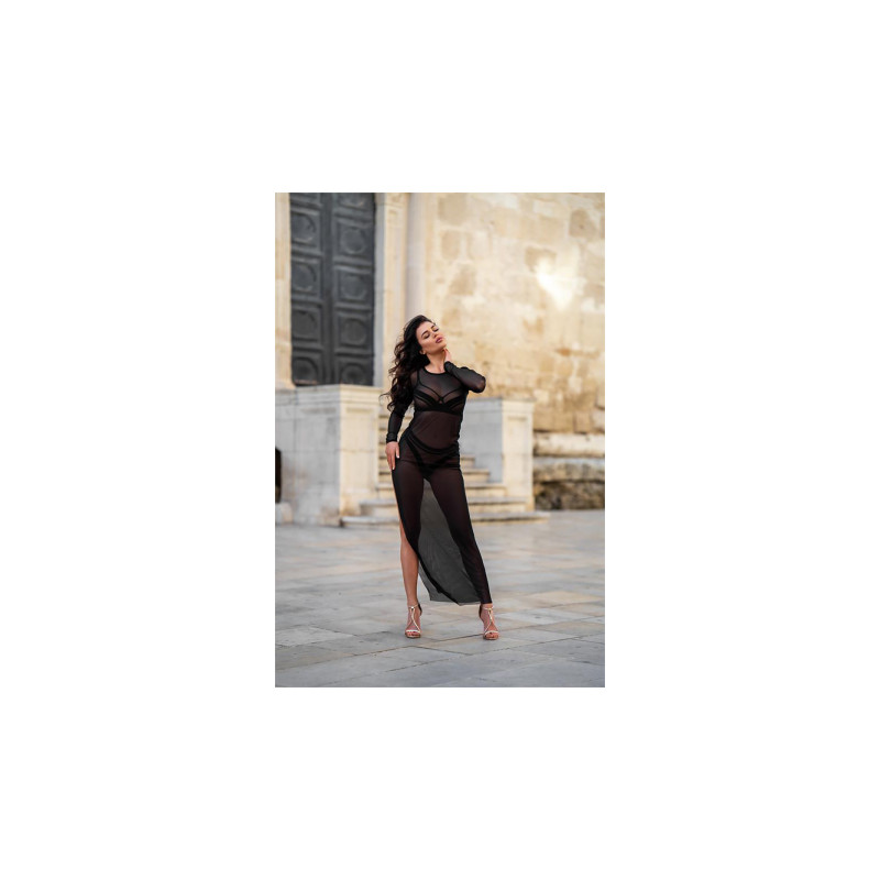 Robe longue transparente V-10679 - Axami