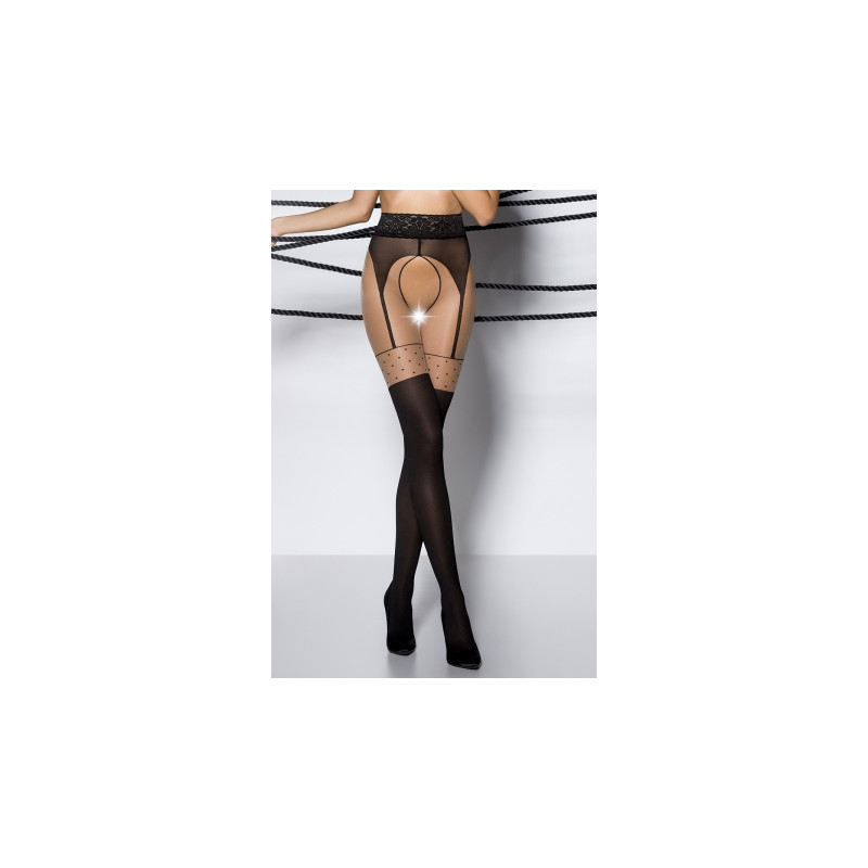 Collants ouverts TI003 - noir