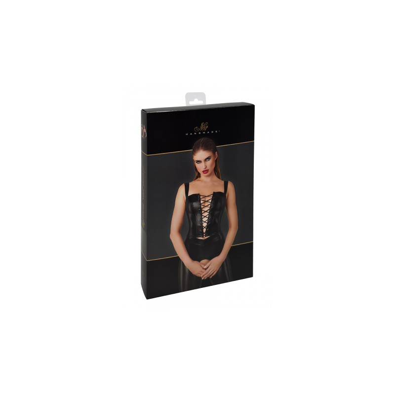 Top style corset Vixen F365 - Noir Handmade