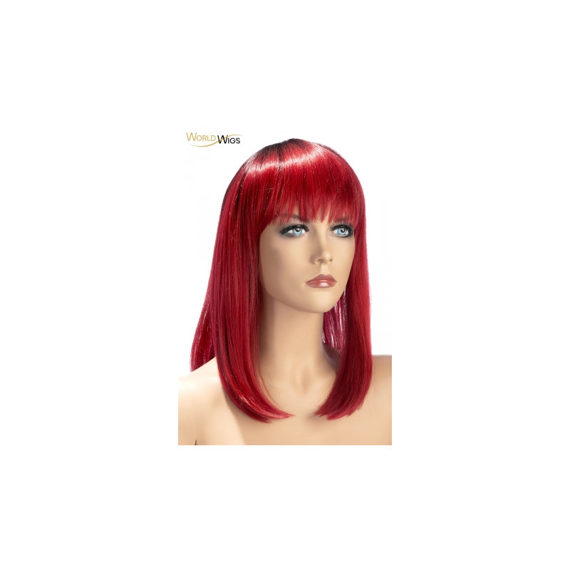 Perruque Elvira rouge - World Wigs