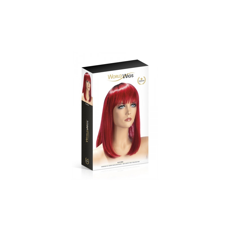 Perruque Elvira rouge - World Wigs