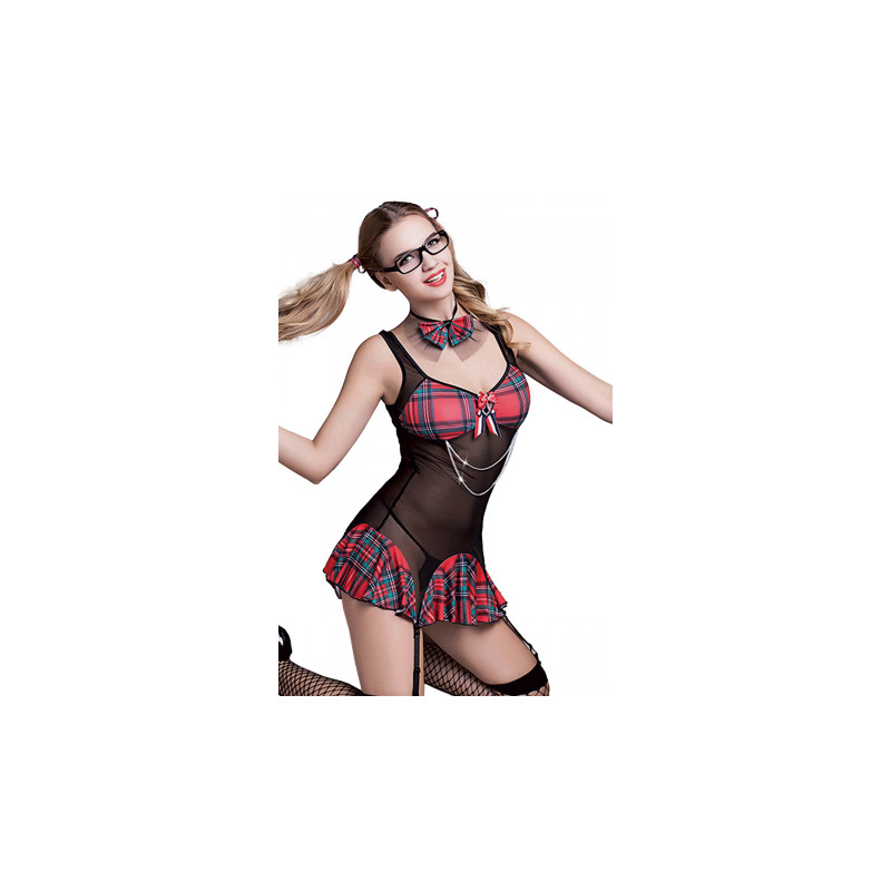Tenue sexy étudiante  6 pièces - J Lingerie