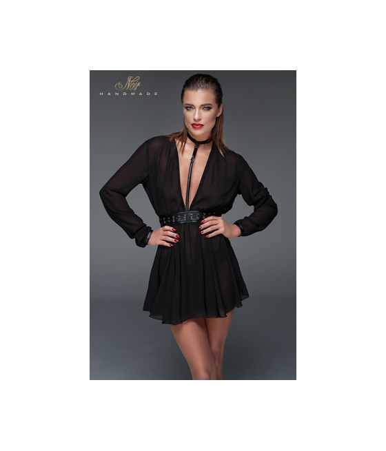 Minirobe choker en mousseline F150