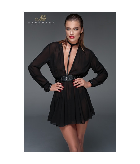Minirobe choker en mousseline F150