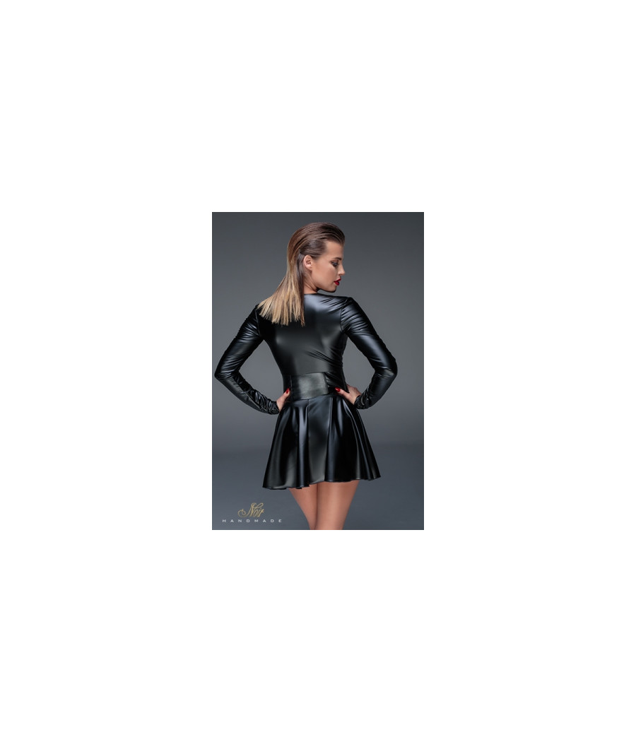 Minirobe corset wet look F154