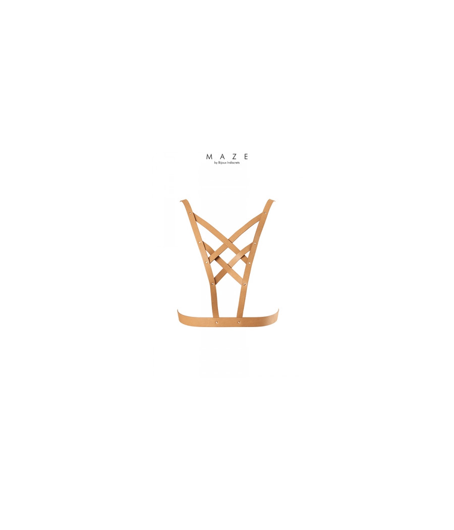 Harnais décolleté croisé marron - Maze Harnais décolleté croisé marron - Maze