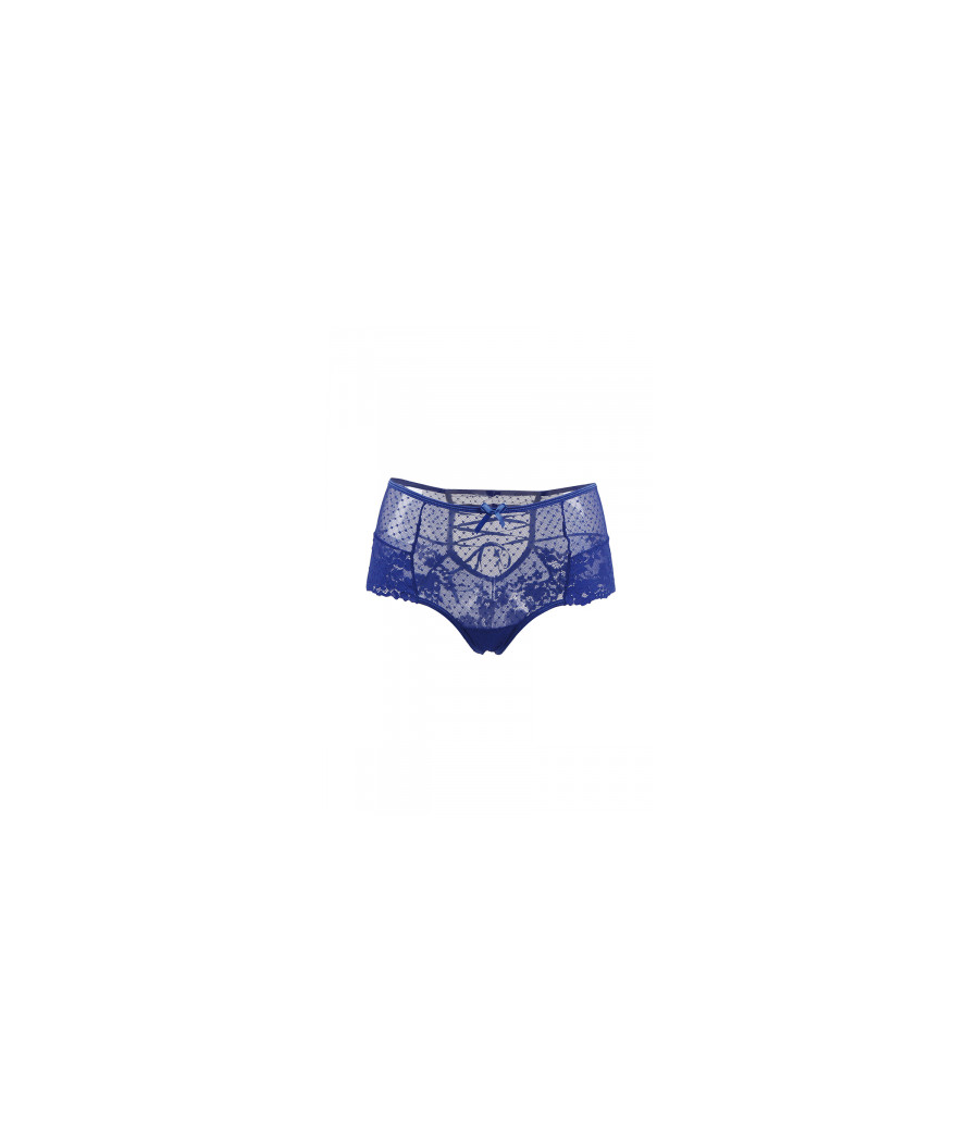Tanga sexy bleu à laçage