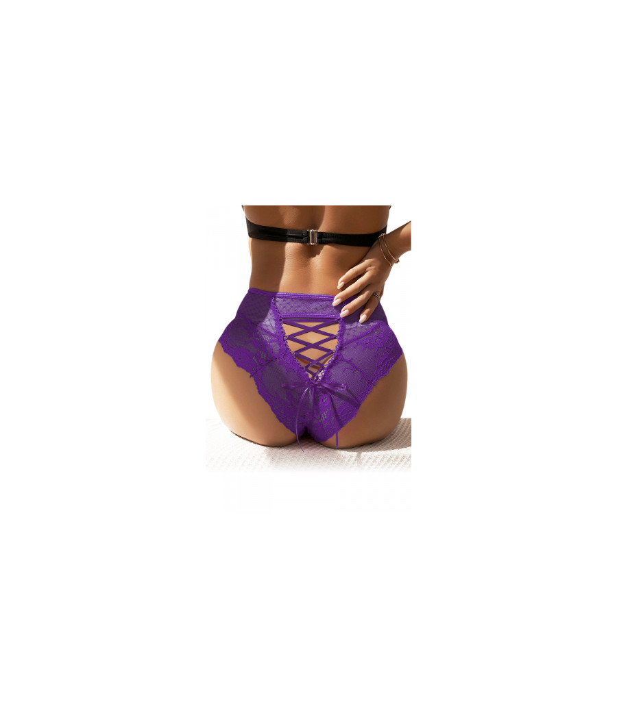 Tanga sexy pourpre à laçage Tanga sexy pourpre à laçage