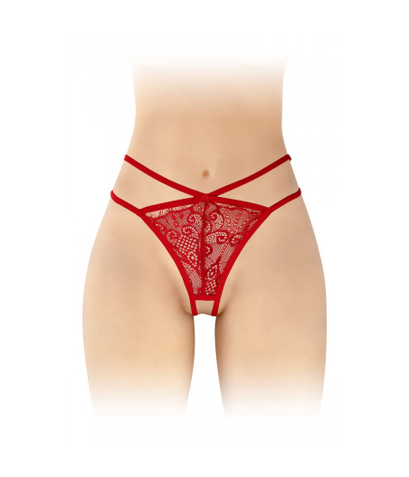 String ouvert Mylene - rouge