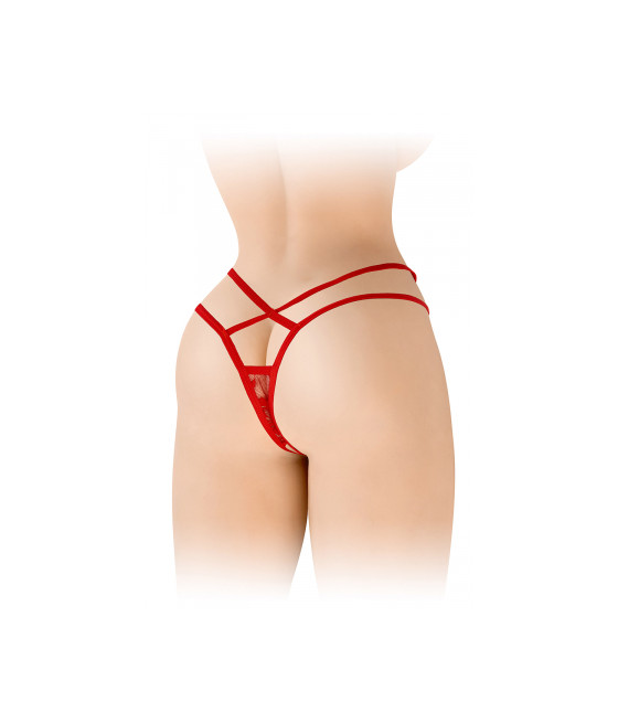 String ouvert Mylene - rouge