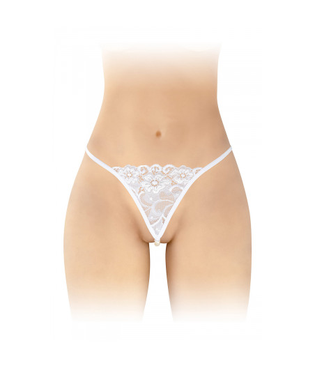 String avec perles Venusina - blanc