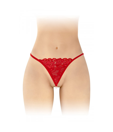 String avec perles Venusina - rouge