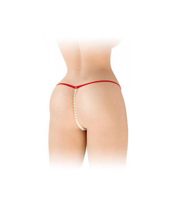 String avec perles Venusina - rouge