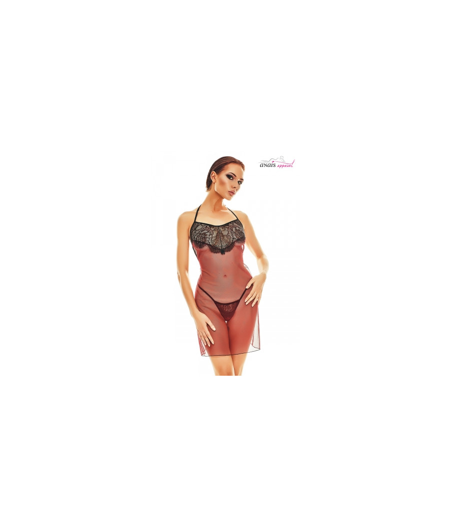 Robe lingerie rouge et noire Fantasme - Anaïs Robe lingerie rouge et noire Fantasme - Anaïs