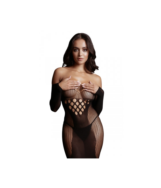 Mini robe décolletée manches longues - Le Désir