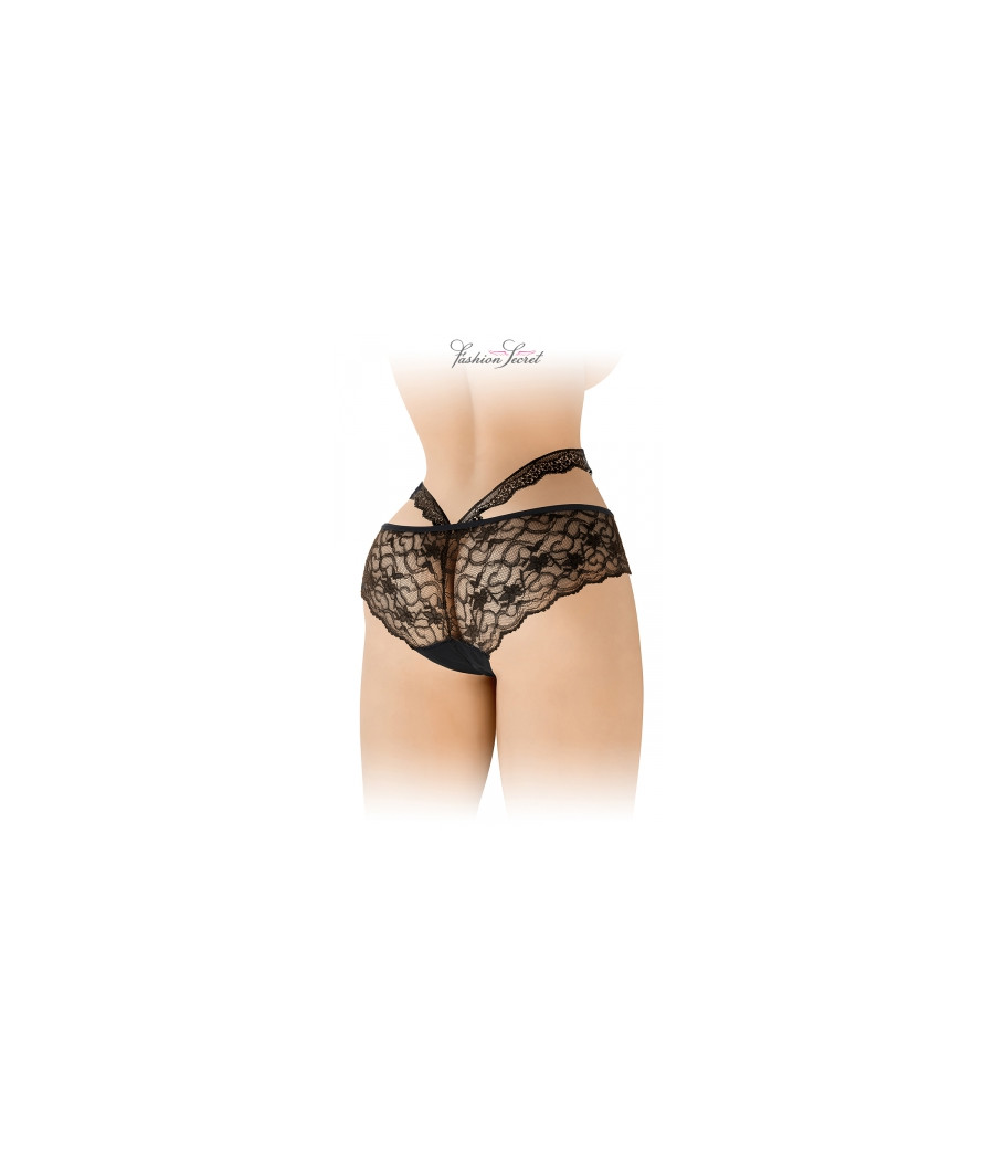 Culotte ouverte noire Marie - Fashion Secret