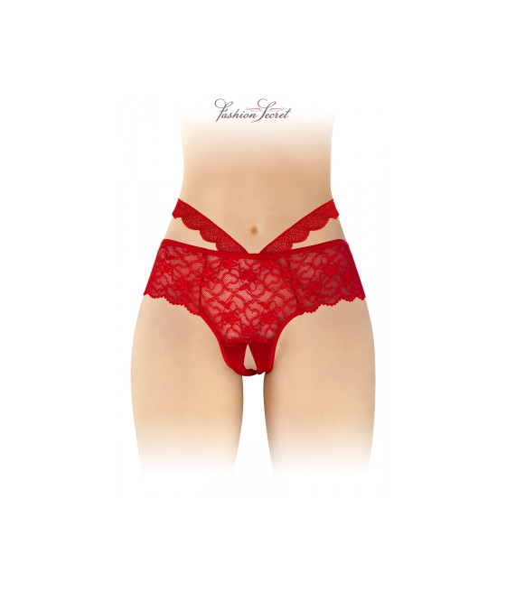 Culotte ouverte rouge Marie - Fashion Secret
