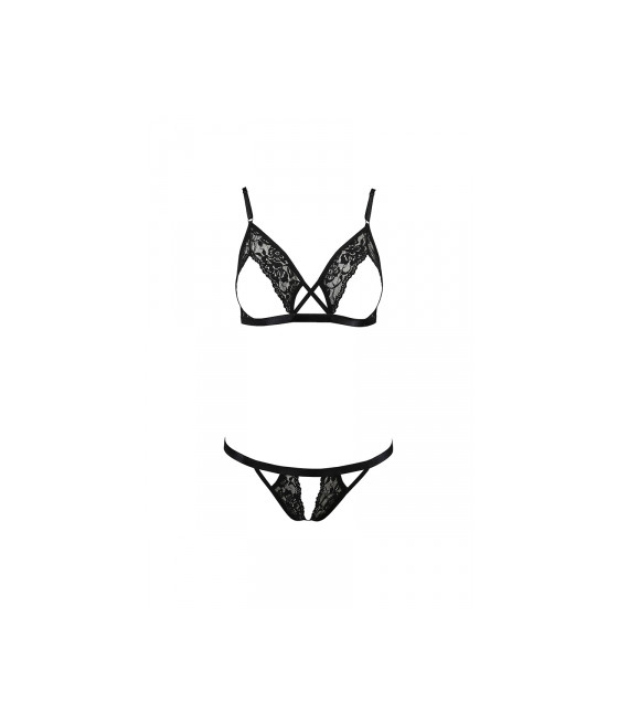 Ensemble sexy ouvert Diabolina - Passion