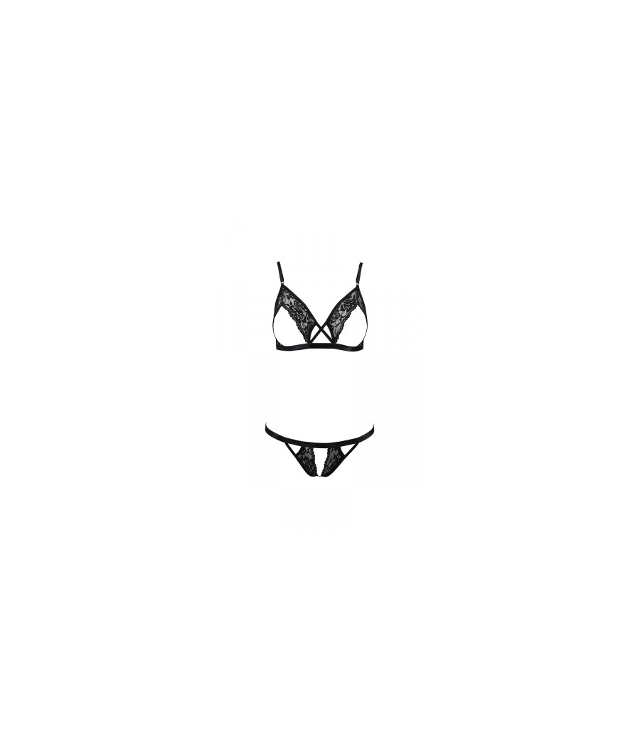 Ensemble sexy ouvert Diabolina - Passion
